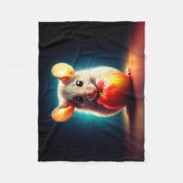 Manta Polar Hermosa fantasía peluche animal de manzana roja