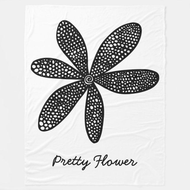 Manta Polar Hermosa Flor (Anverso)