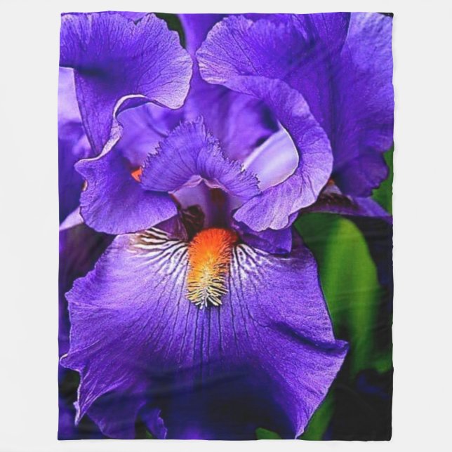 MANTA POLAR HERMOSA FLORES (Anverso)