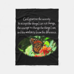 MANTA POLAR HERMOSA FOTOGRAFÍA SERENITY PRAYER DISEÑO