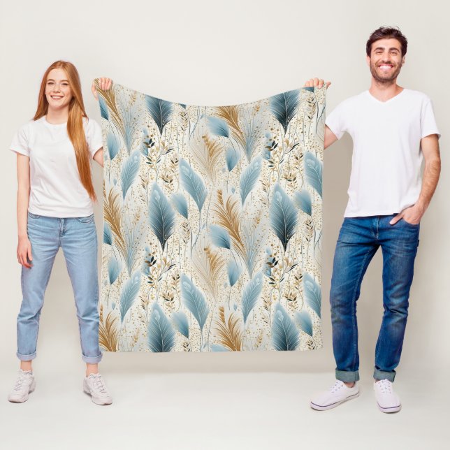 Manta Polar Hermosa hierba de Pampas (In situ)