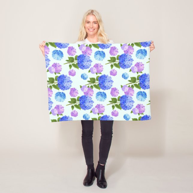 Manta Polar Hermosa Hydrangeas (In situ)