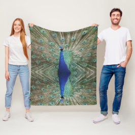 Manta Polar Hermosa imagen Personalizado Peacock Elegancia luj