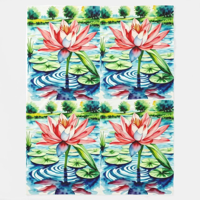 Manta Polar Hermosa Lily Blanket (Anverso)