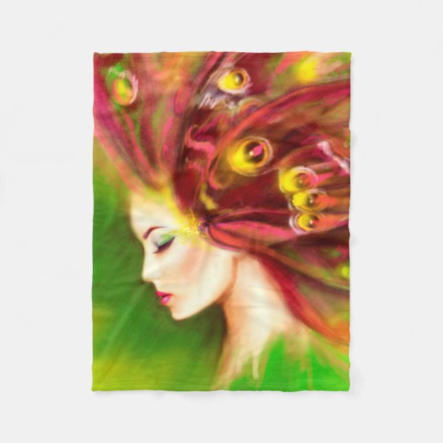 Manta Polar Hermosa mariposa de verano de primavera (Anverso)