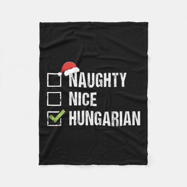 Manta Polar Hermosa Niza Hungría Santa Navidades Gif (Anverso)