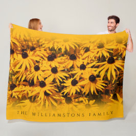 Manta Polar Hermosa Rudbeckia Fulgida / Naranjas Confluyentes