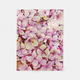 Manta Polar Hermosas flores de Hydrangea