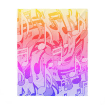 Hermosas Notas Musicales Felices Colores Música An