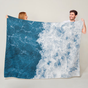 Manta Polar Hermosas olas de playa del océano azul