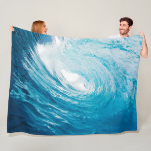 Manta Polar Hermosas olas de playa del océano azul