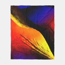 Manta Polar Hermoso arte abstracto sobre fondo oscuro