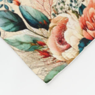Manta Polar Hermoso bouquet boho de otoño