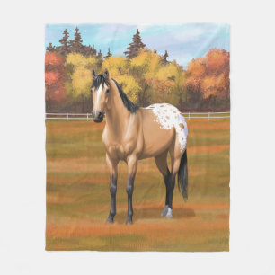 Manta Polar Hermoso Buckskin Appaloosa Quarter Horse