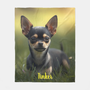 Manta Polar Hermoso Chihuahua personalizado