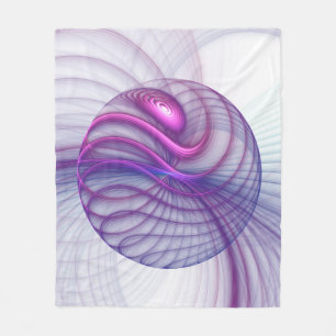 Manta Polar Hermoso columpio Arte fractal abstracto moderno ro