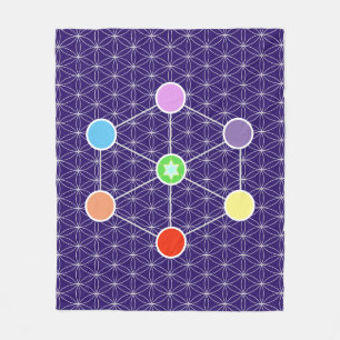 Manta Polar Hermoso Cubo de Metatron