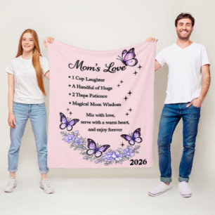 Manta Polar Hermoso Día de la Madre Amor de Mamá