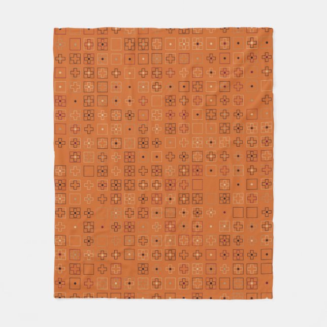 Manta Polar Hermoso diseño de patrones geométricos abstracto,  (Anverso)