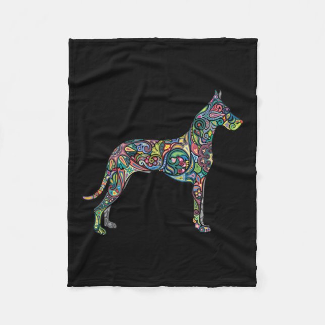 Manta Polar Hermoso Gran Perro Perro Perro Totem Tattoo Art Ho (Anverso)