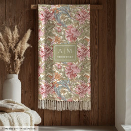 Manta Polar Hermoso lanzamiento floral personalizado al estilo