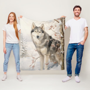 Manta Polar Hermoso Malamute