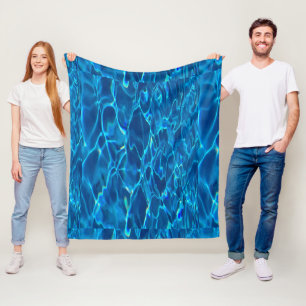 Manta Polar Hermoso océano azul Imagen personalizada olas suav