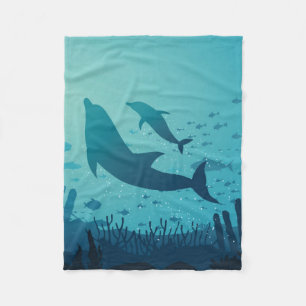 Manta Polar Hermoso océano submarino