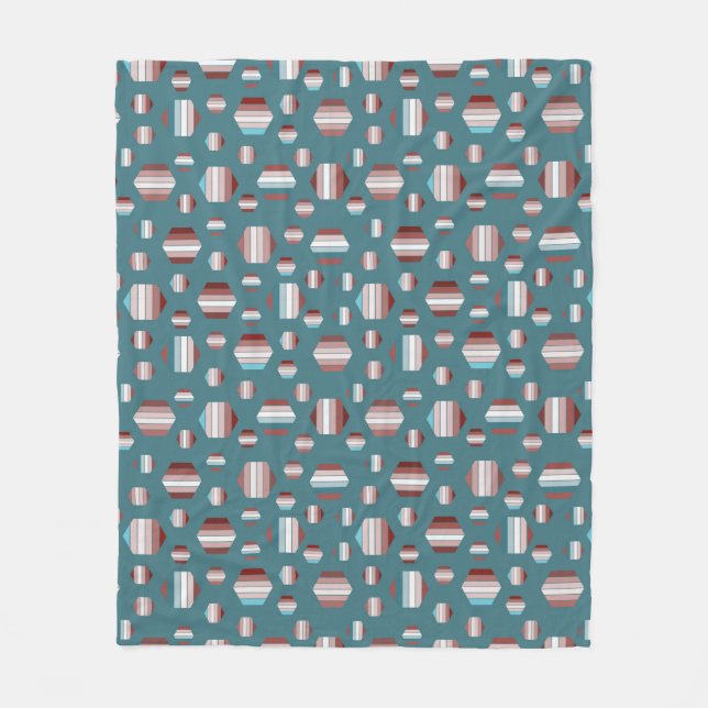 Manta Polar Hermoso patrón de verano (Anverso)