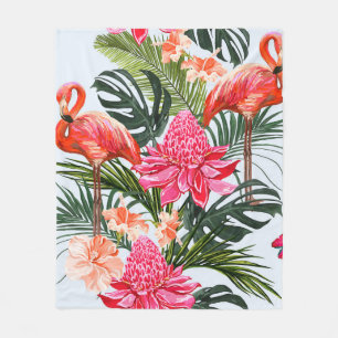 Manta Polar Hermoso patrón de verano floral sin fisuras