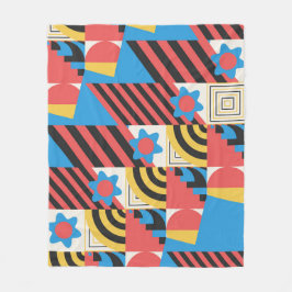 Manta Polar Hermoso patrón floral