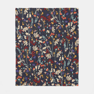 Manta Polar Hermoso patrón floral vintage en muchos tipos 