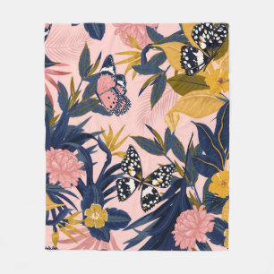 Manta Polar Hermoso patrón tropical dulce sin costura