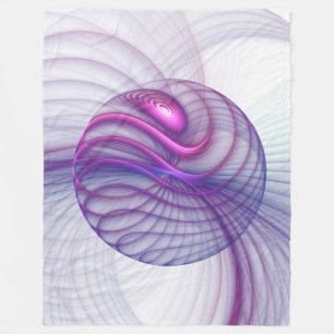 Manta Polar Hermoso Swing Moderno Resumen Arte Fractal Rosa