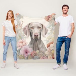 Manta Polar Hermoso Weimaraner