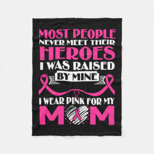 Manta Polar Héroes Llevo Rosa Por Mi Mamá Conciencia del Cánce