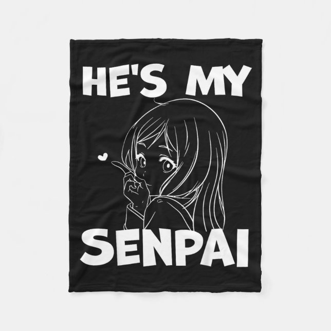 Manta Polar He's My Senpai Funny Anime Matching Couple Girlfri (Anverso)
