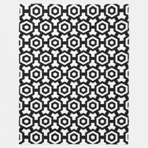 Manta Polar Hexagon Rings Fleece Blanket