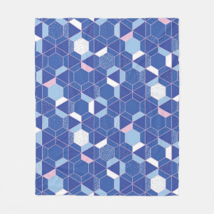 Manta Polar Hexagones, triángulos: patrón abstracto geométrico