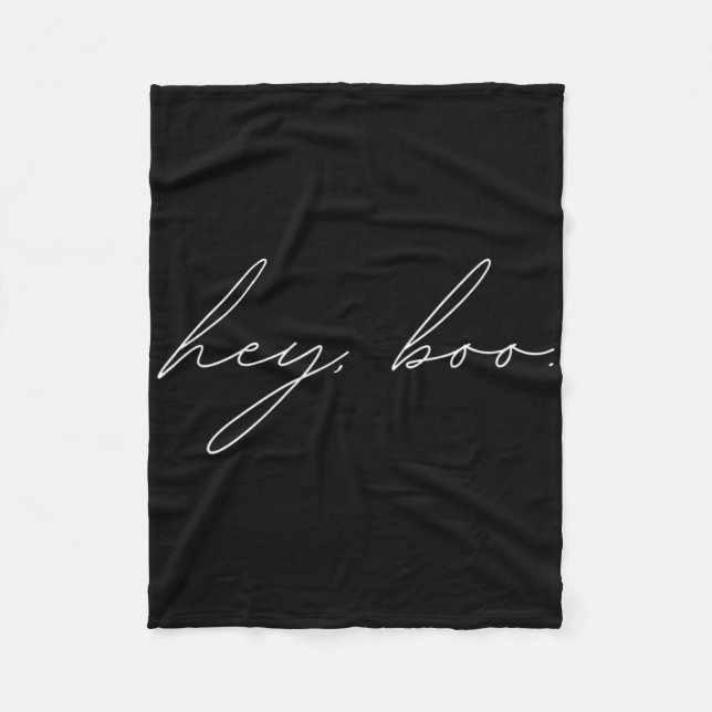 Manta Polar Hey Boo Halloween (Anverso)