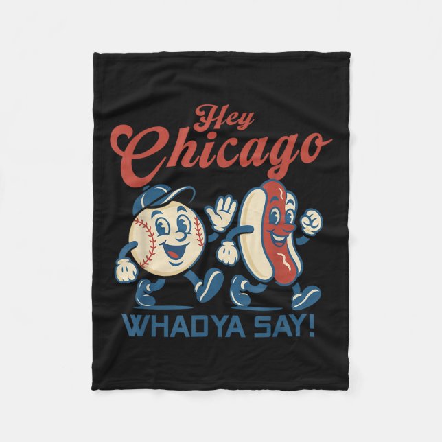 Manta Polar Hey Chicago Whadya Say Hot Dog Baseball Graphic (Anverso)