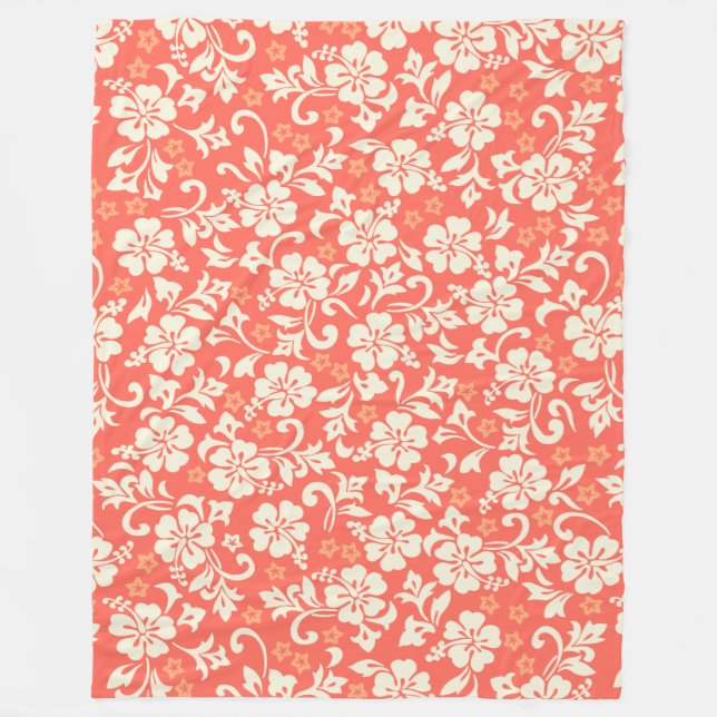 Manta Polar Hibisco del Hawaiian de Kapalua Pareau (Anverso)