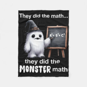Manta Polar Hicieron El Monster Math Yeti Gracioso Té De Hallo