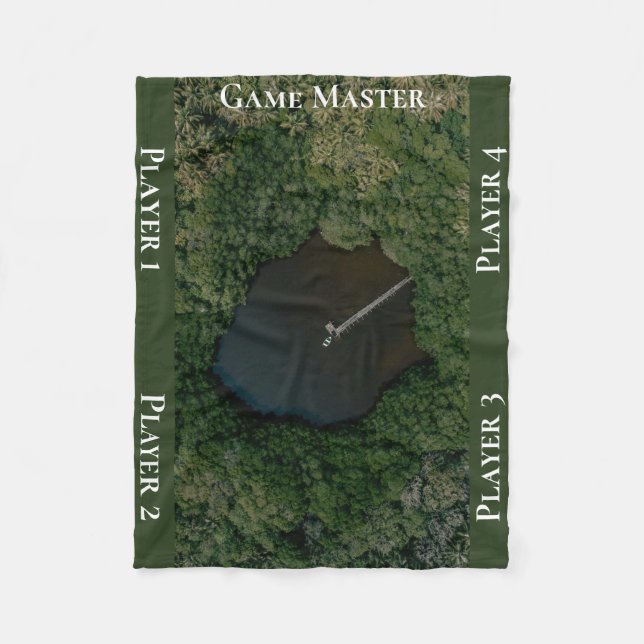 Manta Polar Hidden Woodland Lake Tabletop Gaming Map TTRPG (Anverso)