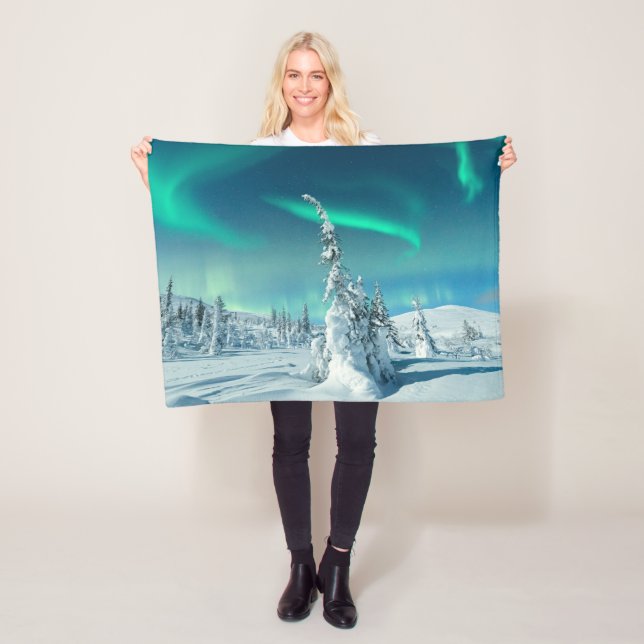 Manta Polar Hielo y nieve | Luces boreales, Laponia, Finlandia (In situ)