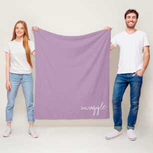 Manta Polar Hierba de lavanda personalizada