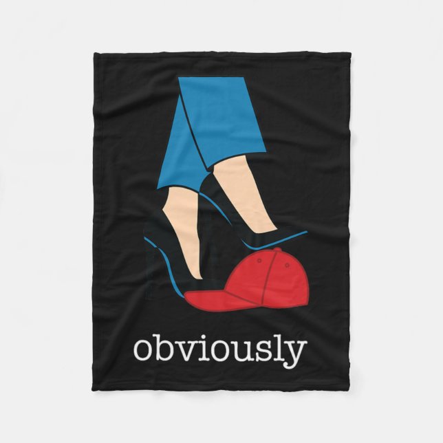 Manta Polar High Heel Obviamente Harris Wheimer 2024 Bandera E (Anverso)