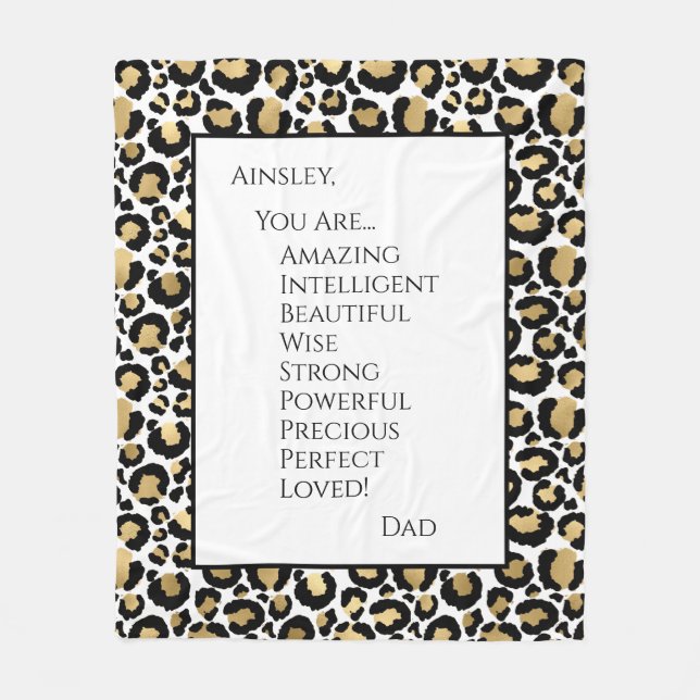 Manta Polar Hija, eres increíble (Anverso)