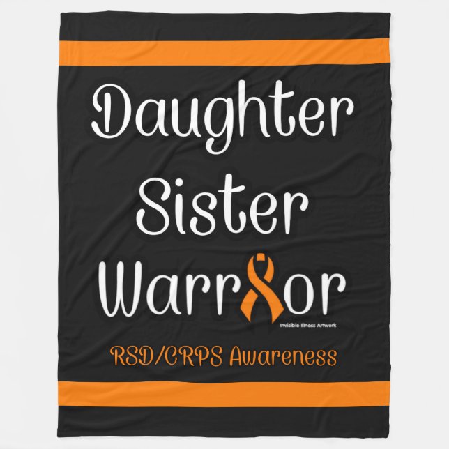 Manta Polar Hija hermana Guerrera... RSD/CRPS Fleece Blanket (Anverso)