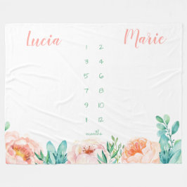 Manta Polar Hija melliza de hembra de hembra acuarela